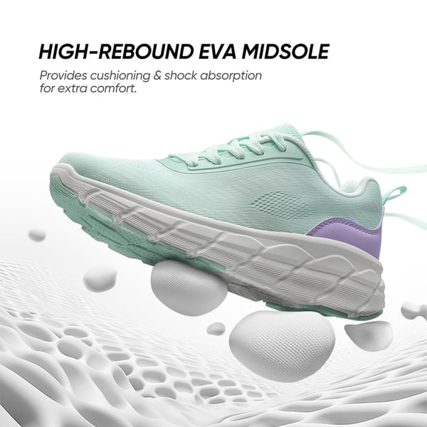 [ActiveHarmony] Women's Non-Slip Mesh Walking Sneakers - MINT GREEN - 3